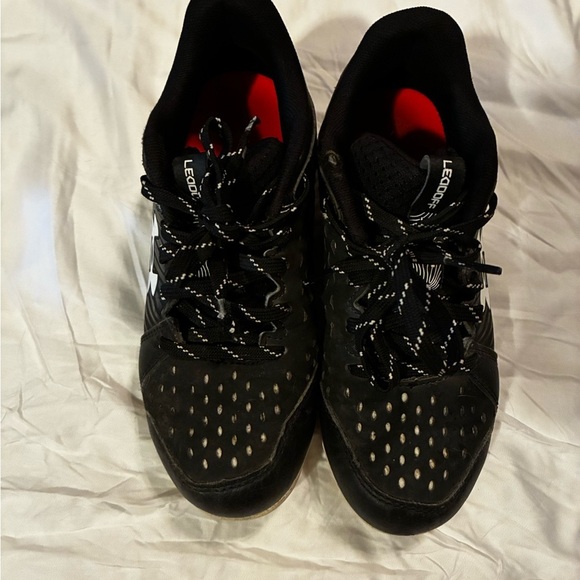 Under Armour Youth Soccer Cleats 1.5 Black White cushion ankle lace up - Picture 5 of 5